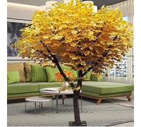 KIBONCY Árbol de ginkgo artificial/jardín al aire libre paisajismo ginkgo decoraciones de árboles falsos de ginkgo 3 m x 2 m