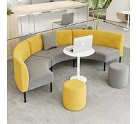 KIBONCY Área De Recepción Moderna Combinada del Edificio Oficinas con Sala Banco, Que Cuenta Una Mesa Té Y Un Sofá Creativos Cómodos For Relajarse(C)