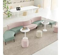 KIBONCY Área De Recepción Moderna Combinada del Edificio Oficinas con Sala Banco, Que Cuenta Una Mesa Té Y Un Sofá Creativos Cómodos For Relajarse(D)