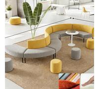 KIBONCY Área De Recepción Moderna Combinada del Edificio Oficinas con Sala Banco, Que Cuenta Una Mesa Té Y Un Sofá Creativos Cómodos For Relajarse(F)