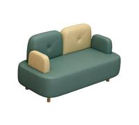 KIBONCY Arm & PU Leather Fabric Seating Chair Modern Sectional Sofa Accent, for Living Room Double Creative Suitable for Coffee(G,1.4m)