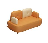 KIBONCY Arm & PU Leather Fabric Seating Chair Modern Sectional Sofa Accent, for Living Room Double Creative Suitable for Coffee(C,1.4m)