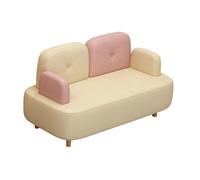 KIBONCY Arm & PU Leather Fabric Seating Chair Modern Sectional Sofa Accent, for Living Room Double Creative Suitable for Coffee(D,1.4m)