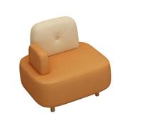 KIBONCY Arm & PU Leather Fabric Seating Chair Modern Sectional Sofa Accent, for Living Room Double Creative Suitable for Coffee(C,Single)