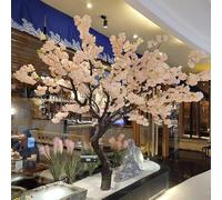 KIBONCY Artificial Japanese Cherry Tree Fake Plant Fause Barry Blossom Tree for Wedding Event Party Shopching Mall 0.8m