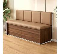 KIBONCY Asientos de Madera Maciza for Restaurante, sofá tapizado for Banquete Comedor con Asiento Acolchado, Asientos Modernos for Contrato Comercial for cafetería