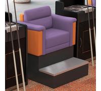 KIBONCY Asientos del salón de Billar con Mesa Auxiliar, sofás tapizados en Cuero for el Centro Comercial Tournament Lounge(A)