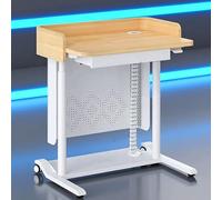 KIBONCY Atril de 4 Ruedas con Altura Ajustable for portátil, Ideal for presentaciones con Estilo y Uso frecuente en Eventos.(B)