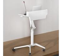 KIBONCY Atril de Altura Ajustable con Soporte móvil y Estable, Mesa Multiusos for discursos, conferencias, Iglesias, Lectura o Escritorio for computadora portátil.(A)