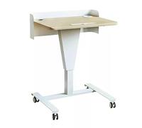 KIBONCY Atril de Altura Ajustable, Escritorio ergonómico con Ruedas for Oficina, Aula, portátil, enseñanza, presentaciones y más.(A)