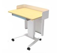 KIBONCY Atril de diseño Moderno con 4 Ruedas, Escritorio portátil de Metal móvil for presentaciones con Estilo, Ideal for Eventos.(B)