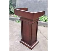 KIBONCY Atril de Madera con Almacenamiento, Tablero de Madera, diseño Elegante, púlpito de Madera for restaurantes, Iglesias, seminarios y escuelas.(F)