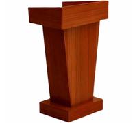 KIBONCY Atril de Madera con Almacenamiento, Tablero de Madera, diseño Elegante, púlpito de Madera for restaurantes, Iglesias, seminarios y escuelas.(A)