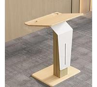 KIBONCY Atril de Madera con Altura Ajustable, eléctrico o no eléctrico, for aulas, Iglesias, oficinas y Salas de conferencias.(No Wheel)