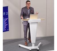 KIBONCY Atril for computadora portátil de Altura Ajustable, Soporte ergonómico for Escritorio de pie for Oficina y Aula.(B)