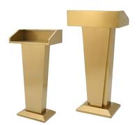 KIBONCY Atril metálico Resistente for podio, púlpito for Salas de conferencias, Iglesias, aulas y Eventos.(D)