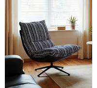 KIBONCY Balcony Leisure Creativity Sofa Seat Bedroom Lounge Armchair, Compact Herringbone Fabric Reading For Living Room, Office, Café