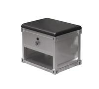 KIBONCY Banco de Almacenamiento Impermeable for Exteriores, Banco Multifuncional for Patio con Asiento, Muebles de Resina for jardín, Patio Trasero, Porche y Almacenamiento Junto a la Piscina(50cm)