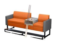 KIBONCY Billiard Spectator Sofa, Ergonomic Lounge Couch with High-Density Sponge & Heavy-Duty Metal Frame, Comfortable Seating for Hall, Game Room(A)