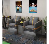 KIBONCY Billiard Spectator Sofa Set, Luxury Hall Seating, PU Leather Pool Watching Chair with Storage Cabinet for(A)