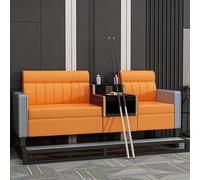 KIBONCY Billiards Hall Billiards Table and Chair Sofa Ball-Watching Chair Faux Leather Billiards Chairs with Pedal Table(I)