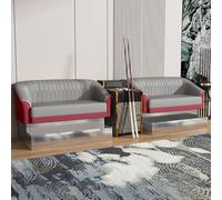 KIBONCY Billiards Room Chair Viewing,Premium Seating Set, with Wooden Coffee Table(5)