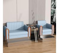 KIBONCY Billiards Room Chair with Glass Coffee Table Billiard Hall Sofa(6)