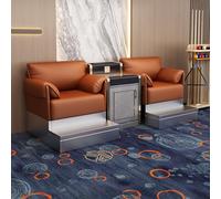 KIBONCY Billiards Seating Set, Modern Upholstered Sofa Chairs, Billiards Room Viewing Couch with Metal Footrest(C)