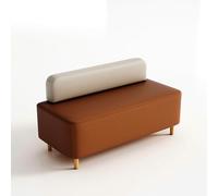 KIBONCY Café Booth Sofas, Restaurant Booth Seating Bench,with Soft Vegan Leather, No Assembly Required,for Western Restaurants and Bars(C)