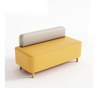 KIBONCY Café Booth Sofas, Restaurant Booth Seating Bench,with Soft Vegan Leather, No Assembly Required,for Western Restaurants and Bars(D)