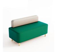 KIBONCY Café Booth Sofas, Restaurant Booth Seating Bench,with Soft Vegan Leather, No Assembly Required,for Western Restaurants and Bars(A)