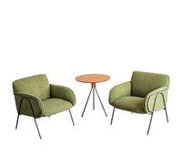 KIBONCY Cafe Retro Sofa Chair Set, Upholstered Modern Accent Restaurant Bar Leisure Seating- Vintage Armchairs Decorative Home Furniture(A)