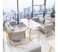 KIBONCY Cafetería nórdica, Tienda de té con Leche, sofá de Ocio, negociación for salón de té, Bar Comedor, Restaurante Occidental Comercial, sofá de Cabina, combinación de Mesa y Silla(A3)