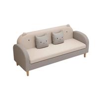 KIBONCY Cat Claw Leather Sofa 3 Seater, Waterproof Stain Resistant with Reinforced Frame, Minimalist for Small Space(D,190cm)