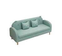 KIBONCY Cat Claw Leather Sofa 3 Seater, Waterproof Stain Resistant with Reinforced Frame, Minimalist for Small Space(A,80cm)