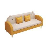 KIBONCY Cat Claw Leather Sofa 3 Seater, Waterproof Stain Resistant with Reinforced Frame, Minimalist for Small Space(F,150cm)
