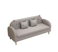 KIBONCY Cat Claw Leather Sofa 3 Seater, Waterproof Stain Resistant with Reinforced Frame, Minimalist for Small Space(C,190cm)