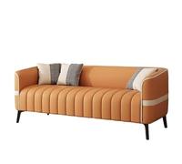 KIBONCY Cat Claw Leather Sofa, Scratch Resistant Faux Couch with Sturdy Metal Legs, 3 Seater with Tufted Back, Upholstery for Family Living Room(B,200cm)