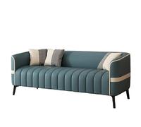 KIBONCY Cat Claw Leather Sofa, Scratch Resistant Faux Couch with Sturdy Metal Legs, 3 Seater with Tufted Back, Upholstery for Family Living Room(C,200cm)