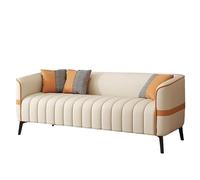 KIBONCY Cat Claw Leather Sofa, Scratch Resistant Faux Couch with Sturdy Metal Legs, 3 Seater with Tufted Back, Upholstery for Family Living Room(A,140cm)