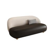 KIBONCY Cloud-Like Curved Sofa,2-3 Seater Stain-Resistant Upholstery,Soft Rounded, for Small Apartments/Home Offices(A,70cm)