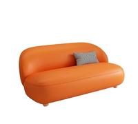 KIBONCY Cloud-Like Curved Sofa,2-3 Seater Stain-Resistant Upholstery,Soft Rounded, for Small Apartments/Home Offices(F,70cm)