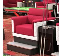 KIBONCY Club Spectator Sofa Chair, Luxury Commercial Billiard Sofa,Billiards Spectator Chair Set, for Pool Club Lounge(A)