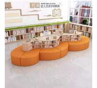 KIBONCY Combinación Creativa de sofá y estantería, Conjunto de sofás seccionales modulares, for Biblioteca, Sala de Lectura de Libros ilustrados, institución de formación educativa, Escuela(I)