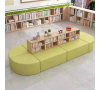 KIBONCY Combinación Creativa de sofá y estantería, Conjunto de sofás seccionales modulares, for Biblioteca, Sala de Lectura de Libros ilustrados, institución de formación educativa, Escuela(A)