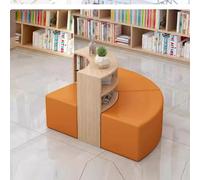 KIBONCY Combinación Creativa de sofá y estantería, Conjunto de sofás seccionales modulares, for Biblioteca, Sala de Lectura de Libros ilustrados, institución de formación educativa, Escuela(F)