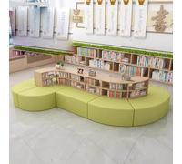 KIBONCY Combinación Creativa de sofá y estantería, Conjunto de sofás seccionales modulares, for Biblioteca, Sala de Lectura de Libros ilustrados, institución de formación educativa, Escuela(D)