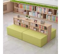 KIBONCY Combinación Creativa de sofá y estantería, Conjunto de sofás seccionales modulares, for Biblioteca, Sala de Lectura de Libros ilustrados, institución de formación educativa, Escuela(B)