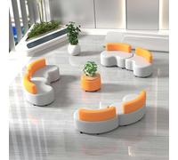KIBONCY Combinación Creativa de Sofás de Hospitalidad for Salón de Belleza, Salón Institucional, Perfecto for Bibliotecas, Recepciones de Empresas, Salas de Reuniones(A)