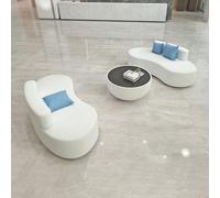 KIBONCY Combinación Moderna y Creativa de sofás de Cuero for Salas de Estar compactas, oficinas y Lugares de relajación.(C)